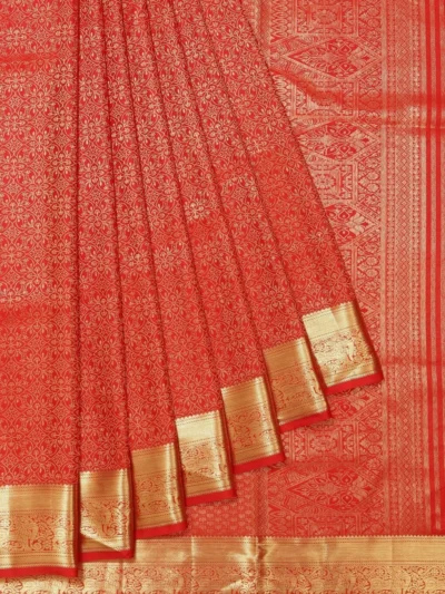 Red Kanchipuram Silk Saree