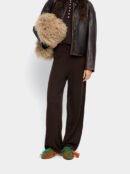 Straight Knit Trousers – Brown (XS-S fit)