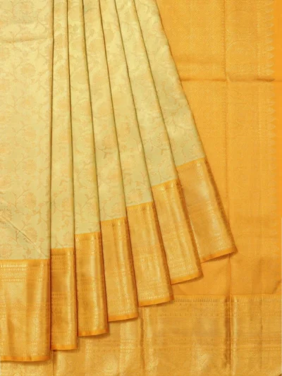 Golden Kanchipuram Tissue Silk Saree