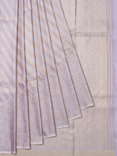 Lavender Kanchipuram Tissue Silk Saree