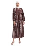 Fancy Coffee Premium Georgette Printed Abaya