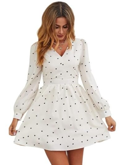 Summer Dresses for Women – Short One Piece A-Line Midi Dress | Lightweight Vacation Wear & Daily Casual Outfit（White）
