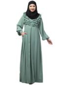 Nida Matte Umbrella-Cut Umbrella Maxi Abaya