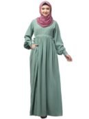 Umbrella Abaya With Slightly Adjustable Tying Waist - Made with Nida Matte for Women