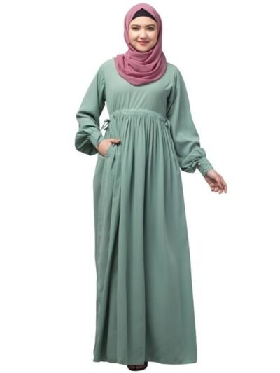 Umbrella Abaya With Slightly Adjustable Tying Waist - Made with Nida Matte for Women