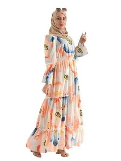 Abaya Nida Fabric Full Sleeve Dress for Women's and Girl's