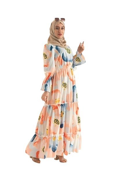 Girls Nida Fabric Maxi Abaya