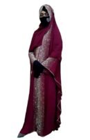 Maroon Nida Abaya