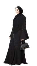 Nida Fabric Free Size Muslim Burqa/Abaya & Burkha Dress for Muslim Women(Black)