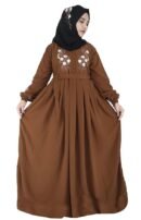 Free Size Muslim Burqa/Abaya & Burkha Dress for Muslim Women And Girl's( Brown)