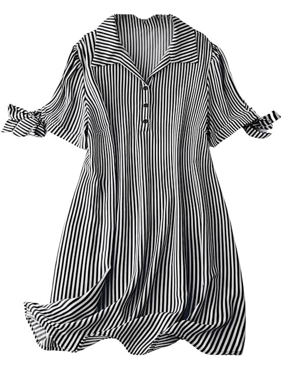 Black Rayon Striped Kurta Set