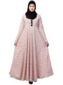 Pink Georgette Abaya