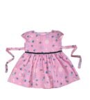 Girls Pink Pure Cotton Soft Frock with Astar, Printed Multicolor for Girl Child