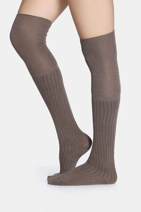Cotton Elastane Full Length Socks - Image 2